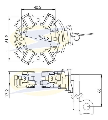 Porta Carbon Arr Fiat Punto Strada Siena Bosch 4,6x12x12,2 F 1