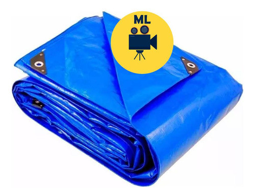 Lona Azul 4 X 5 Mts Con Ojales  110 Grs/mt2 Hessen G P 0