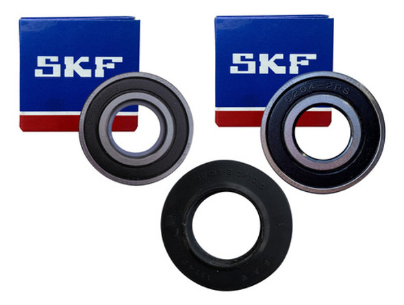 Kit Rulemanes Skf Y Reten 6204 6205 Drean Blue 8.12 0