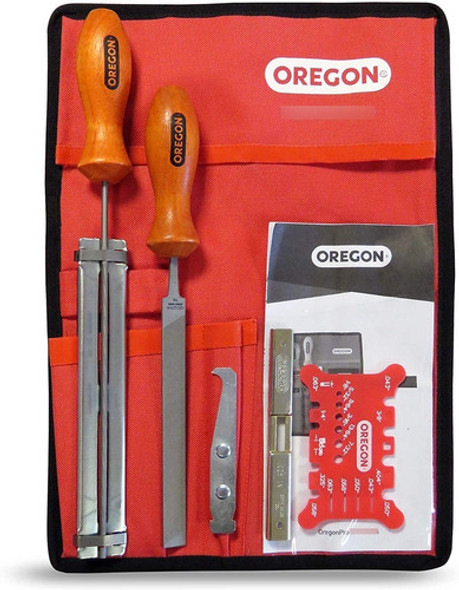 Kit Afilado Oregon Cadena 5/32 3/8'' Bajo Perfil Cartuchera 0
