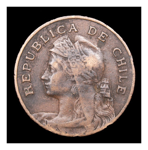 Chile 2 1/2 Centavos 1904 Muy Bueno Km 162 Escasa 0