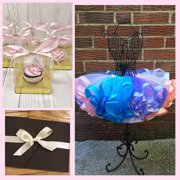 Cinta Morex Cinta De Satén De Doble Cara, 7/8 Pulgadas Por 1 1