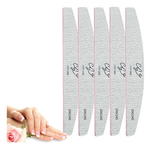 Lima Cg X5 Unidades 200/240 Uñas Esculpidas Manicuria Profes 1