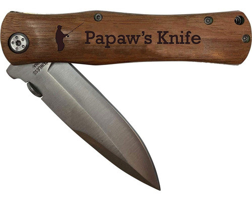 Cuchillo Navaja De Bolsillo Plegable Fishing Con Clip Mad... 0