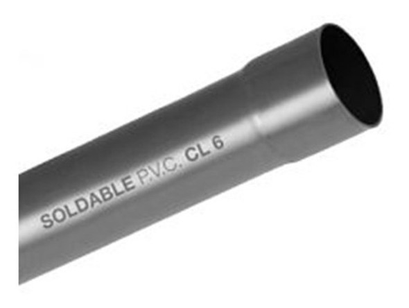 Tubo Soldable 40mm X 6mts Tigre Clase 6 Caño Piscina Riego 0