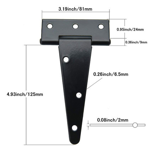 Tambee T-strap Barn Door Bisagras Shed Door Heavy Duty Bisag 1