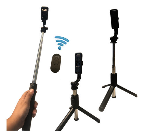 Bastão De Selfie Estabilizador Tripé E Controle Bluetooth 0
