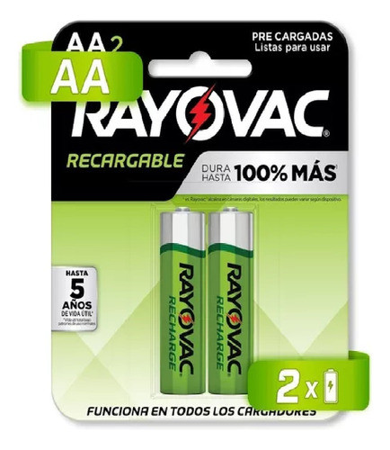 Pilas Recargables Aaa Nimh 1.2v 700 Mah Blister X 2 Unidades 0