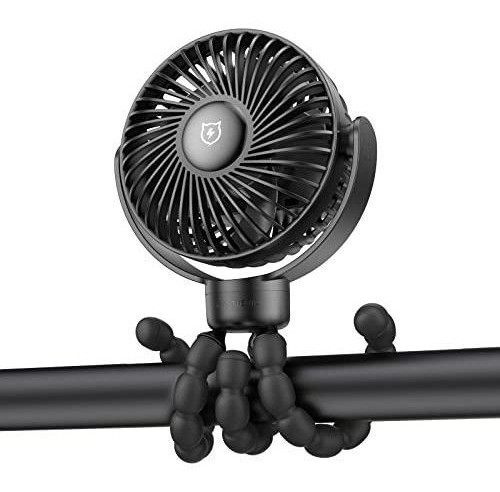 Ventilador Portatil Multiuso 4000 Mah Con Clip 4 Velocidades 0
