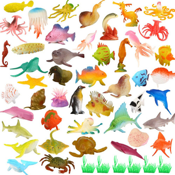Conjunto De 52 Figuras De Animales Marinos Para Decoración 1