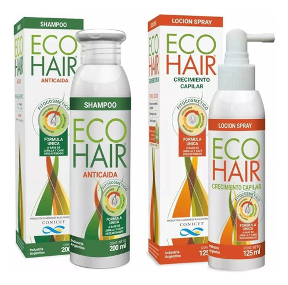 Eco Hair Anticaída Kit Shampoo X 200 + Loción X 125 0 Eco Hair Anticaída Kit Shampoo X 200 + Loción X 125 0