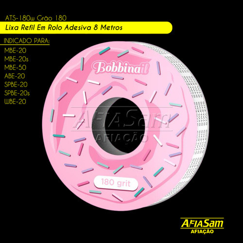 Lixa Refil Em Rolo Adesiva Staleks Pro 8 Metros Ats-180w 1