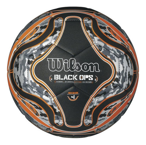 Balón De Fútbol Wilson Ops, Negro, Talla 4 0