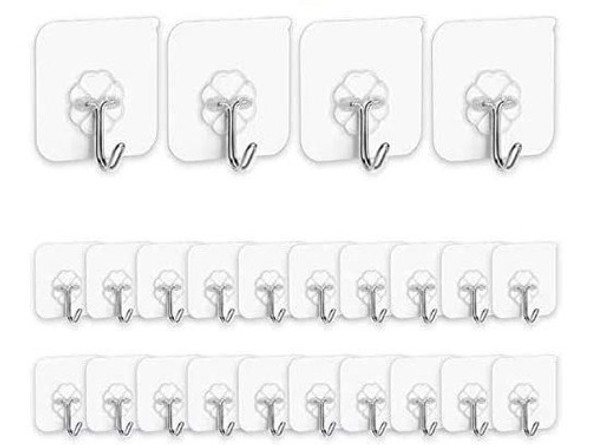 Ganchos Adhesivos Para Pared De Cocina, Paquete De 24. 0