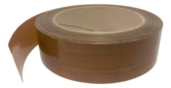 10 Metros De Fita Teflon 3cm X 0,13mm Sem Adesivo Cor Marrom 0
