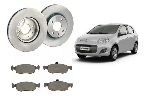 Discos De Freno Y Pastillas Fiat Palio 1.6 Essence Delantero 0