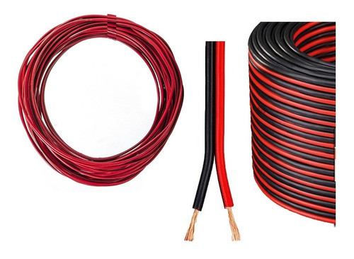 Cable Polarizado Rojo Y Negro 2 X 0,75mm  X Rollo 70mts. Pa 0