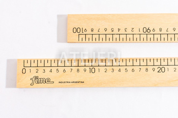 Regla De 100cm Fime De Madera Sin Lustrar Metro 0