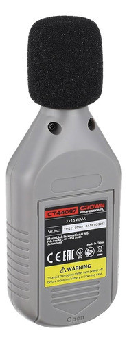 Medidor De Sonido Ruido Decibeles Crown Japan Ct44097 1