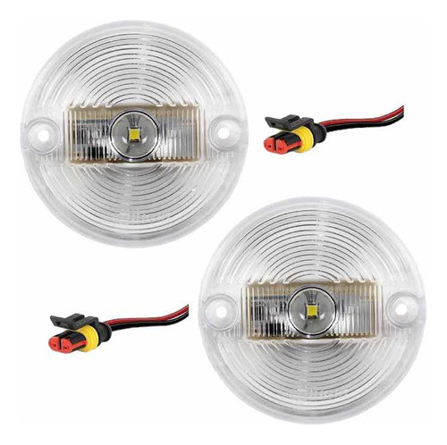 Lanterna Vigia Teto Led C/conector Neobus Thunder Bv 2 Peças 0