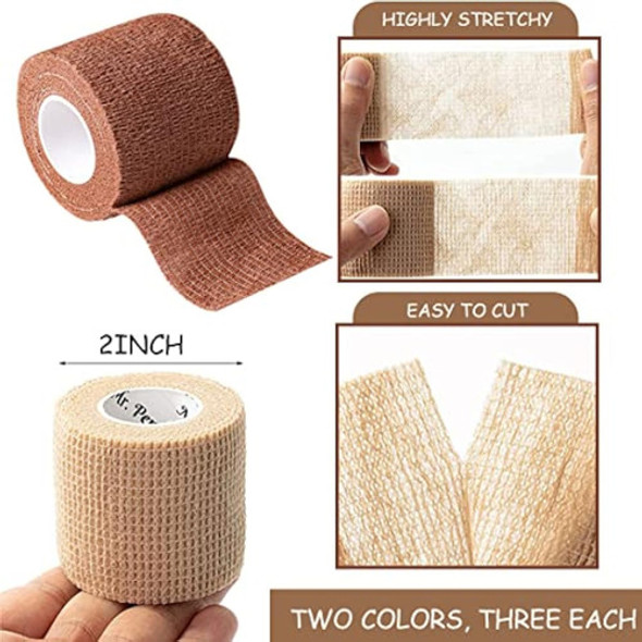 Vendajes Autoadhesivos Cohesivos, Paquete De 6 1