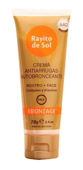 Rayito De Sol Crema Antiarrugas Autobronceante 70grs 1