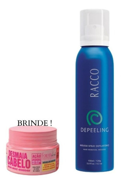 Mousse Para Depilação Depeeling 150ml + Mini Máscara - Racco 0