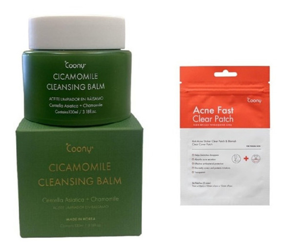 Cicamomile Cleansing Balm Coony + Parche Acne Fast Clear 0 Cicamomile Cleansing Balm Coony + Parche Acne Fast Clear 0