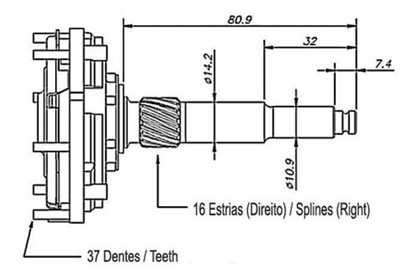 Reductor Arran Bosch Volkswagen Gol/santana 1.8 1