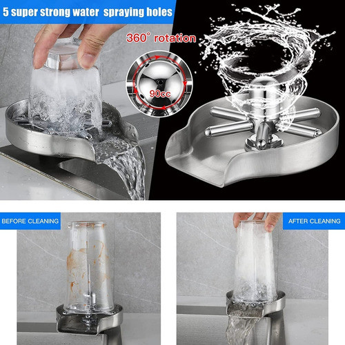 Lava Copas Rinser Ideal Cafeterias! Base De Acero Inoxidable 1