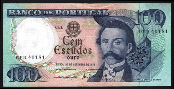 Portugal Billete De 100 Escudos Del Año 1978 - Pick #169b.5 0