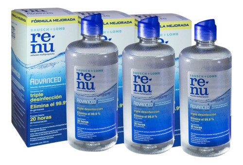 Combo X3 Renu Advanced Solución Líquida Multiuso  355ml 0