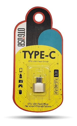 Adaptador Otg Usb Hembra A Tipo C Macho Celular - Tablet 0