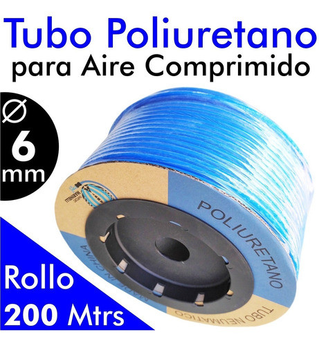 Manguera Espiralada 6 Mm 10 Mtrs Sin Terminales 1