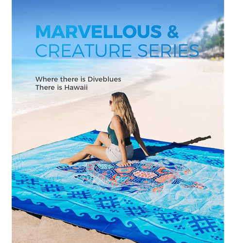 Ocoopa Diveblues Manta De Playa, Esterilla Sin Arena De Seca 1