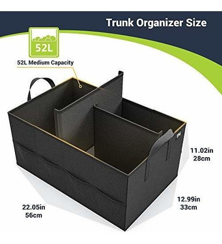 Organizador Plegable De Maletero De Auto Con 8 Bolsillos 1