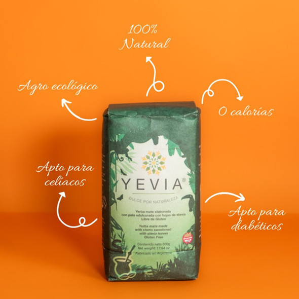 Yerba Mate Con Stevia Yevia Dulce Natural 500 Gr Pack 10 Un 1 Yerba Mate Con Stevia Yevia Dulce Natural 500 Gr Pack 10 Un 1