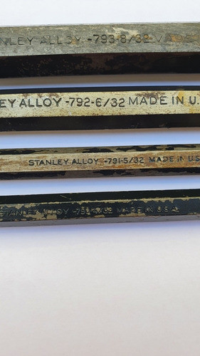 Jogo De Saca Pino Stanley. 4/32, 5/32, 6/32, 8/32 Antigo. 1