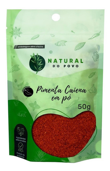 Pimenta Caiena Em Pó Produto 100% Natural Saborosa 0