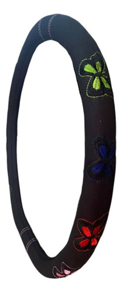 Cubre Volante Con Base Plana Negro Mariposas Super Oferta! 1 Cubre Volante Con Base Plana Negro Mariposas Super Oferta! 1