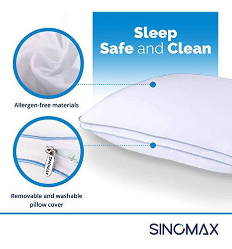 Almohada Híbrida Sinomax (24 X 16 Pulgadas) - Espuma Viscoel 1