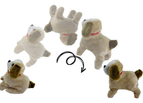 Cachorro Pelúcia Pula E Salta Anda Late Som Brinquedo Pilha 1