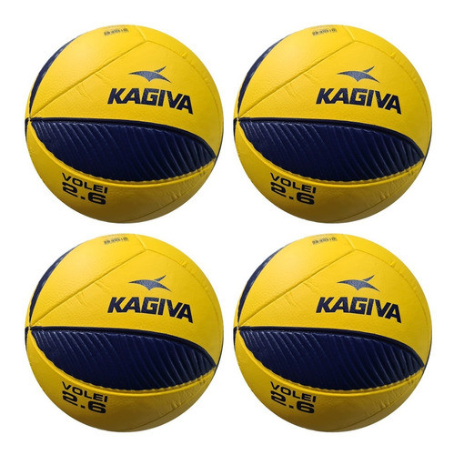 Bola De Vôlei Kagiva 2.6 Super Macia - Kit 4 Bolas Voleibol 0