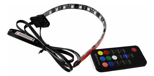 Tira Led Raidmax Ld301 Gluhen Rgb 30cm 18 Leds Control Remot 0