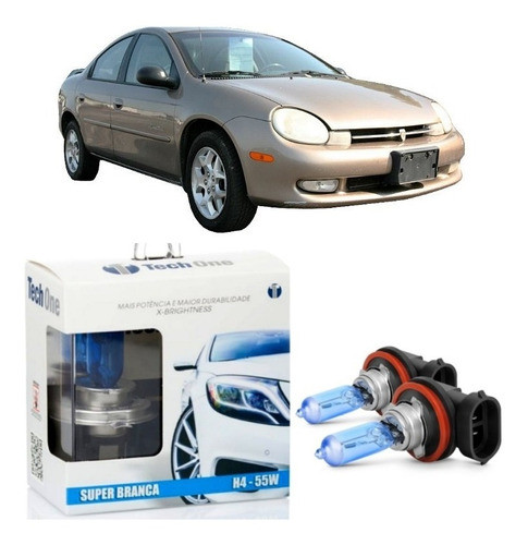 Lampada Super Branca Baixo/alto H4  Chrysler Neon 0