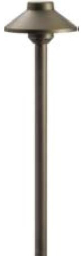 Kichler Stepped Dome Path Light Centennial Brass, 20.25x6.25 0