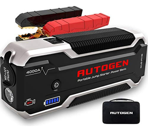 Autogen Car Jump Starter Pro 4000a Peak (10.0l Gas Y Diesel) 0
