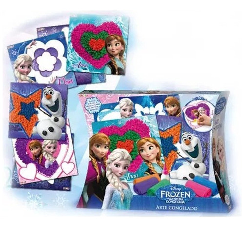 Disney Frozen Arte Congelado Con Laminas Y Papel Crepe 0