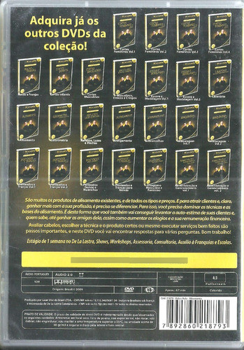 Dvd / Alisamento - Curso De Cabeleireiros Vídeo Aula 1
