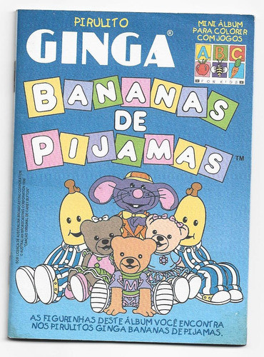 Álbum Figurinha Pirulito Ginga Bananas De Pijamas Incompleto 0